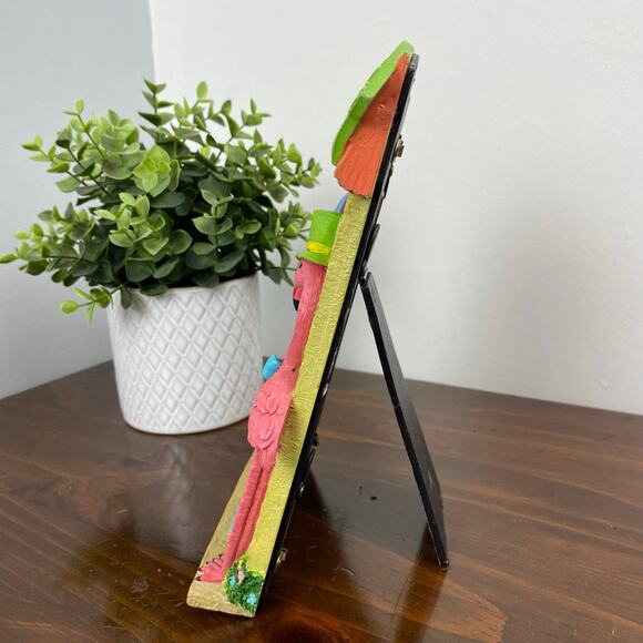 Vintage Tropical Beach Picture Frame Flamingo - Picture 9 of 10